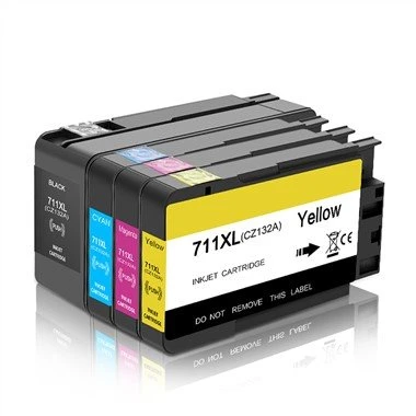 Hp T120 T125 T130 T520 প্রিন্টারের জন্য 711 সামঞ্জস্যপূর্ণ কালি কার্তুজ
